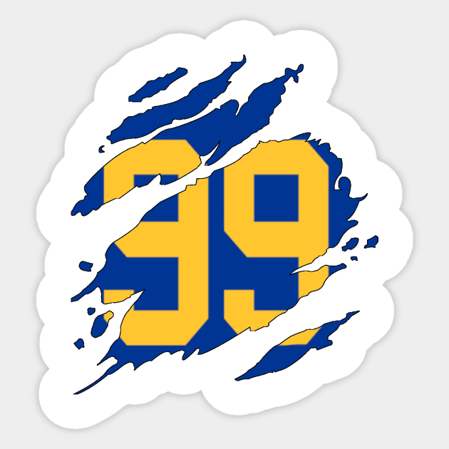 Aaron Donald soul Sticker by Flyingpanda